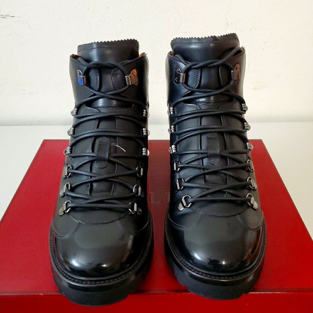 BALLY MANS BOOTS US 9 CHARLS CALF PLAIN